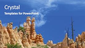  Presentation with national - PPT theme featuring pinnacles in bryce canyon national background and a  colored foreground