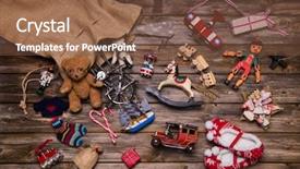  Presentation with old memories - PPT theme enhanced with wooden background for gift background and a tawny brown colored foreground