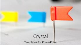  Presentation with diagram - Slide deck having pinpoint - pin on diagram background and a light gray colored foreground