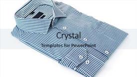  Presentation with cotton - Audience pleasing slide set consisting of pinstripe - blue folded mens striped cotton backdrop and a light blue colored foreground