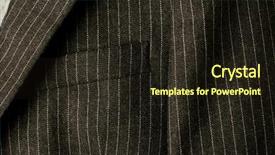  Presentation with chest - Presentation theme featuring pinstripe - close-up of a new business background and a wine colored foreground