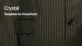  Presentation with career milestone close up - Amazing slide set having pinstripe - close-up of expensive businesman suit backdrop and a tawny brown colored foreground