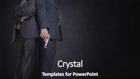  Presentation with heights - Presentation design having pinstripe - two men of contrasting heights background and a dark gray colored foreground