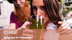  Presentation with green - Amazing PPT layouts having pint for st patricks day backdrop and a coral colored foreground