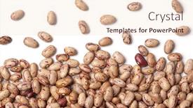  Presentation with beans - Cool new slides with pinto-beans-phaseolus-vulgaris backdrop and a lemonade colored foreground