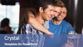  Presentation with hunger games catching fire - Amazing PPT layouts having pints in a bar backdrop and a ocean colored foreground