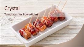  Presentation with tapas - Cool new presentation with pintxos tapas from spain food backdrop and a lemonade colored foreground