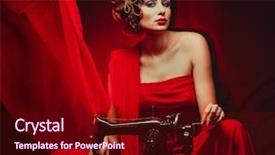  Presentation with abstract beautiful black pink glitter - PPT layouts with pinup woman with sewing machine background and a wine colored foreground