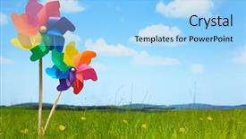  Presentation with meadow - Amazing PPT theme having house bulid - mountain settlement troodos mountains cyprus backdrop and a gray colored foreground