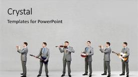  Presentation with mechanical instruments - Slides enhanced with pipe band - he can play all instruments background and a light gray colored foreground