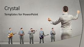  Presentation with medical instruments engineering - PPT theme with pipe band - he can play all instruments background and a  colored foreground