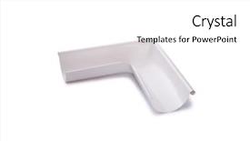  Presentation with connector - Beautiful slide set featuring pipe connector isolated on the white backdrop and a white colored foreground