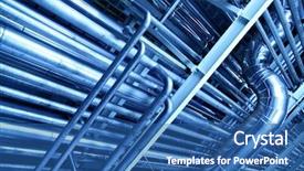  Presentation with pipe - Amazing theme having pipe industry - tubes may be used backdrop and a ocean colored foreground