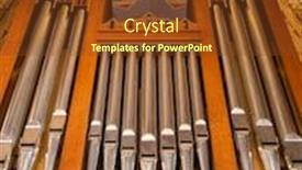  Presentation with classical music - PPT theme consisting of pipe-organ-frontal-shot-shiny background and a tawny brown colored foreground