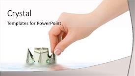  Presentation with ship engineering - Audience pleasing theme consisting of pipe sale - hand launching money ship isolated backdrop and a white colored foreground