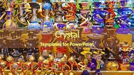  Presentation with hookah - Presentation design consisting of pipe sale - hookah in souvenir shop background and a tawny brown colored foreground