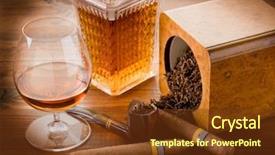  Presentation with cuban - Audience pleasing PPT layouts consisting of pipe tobacco cuban cigar backdrop and a tawny brown colored foreground