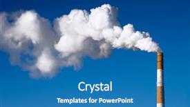  Presentation with pipe leakage - Amazing PPT theme having pipe with dense smoke high backdrop and a teal colored foreground