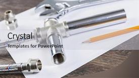  Presentation with plumbing - Amazing slides having pipefitting - all kinds of plumbing backdrop and a  colored foreground