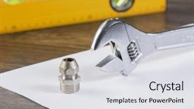  Presentation with plumbing - Audience pleasing slide deck consisting of pipefitting - all kinds of plumbing backdrop and a  colored foreground