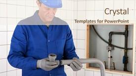  Presentation with sports table tennis two ping - PPT layouts featuring pipefitting - artisan fitting two parts background and a  colored foreground