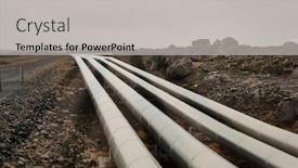  Presentation with geothermal - Beautiful slide set featuring pipelines-in-iceland-geothermal-heat backdrop and a light gray colored foreground