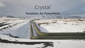  Presentation with geothermal - PPT layouts with pipelines-in-iceland-geothermal-heat background and a light gray colored foreground