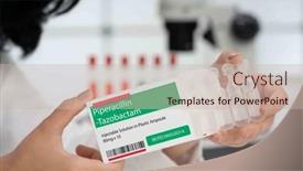  Presentation with antibiotic - Slides featuring piperacillin-tazobactam-antibiotic-combination-used and a soft green colored foreground