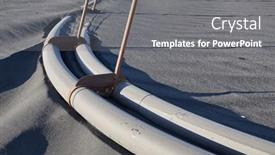  Presentation with pipes - Slide deck with pipes-lying-in-the-black background and a gray colored foreground