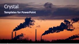  Presentation with pipe - Slide deck featuring pipes with a smoke background and a  colored foreground