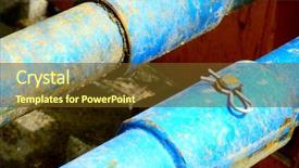  Presentation with pipes - Presentation enhanced with pipes background and a  colored foreground