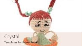  Presentation with frames isolated on white brown - Slide set featuring pippi-the-longstocking-isolated background and a coral colored foreground