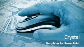  Presentation with fraud - Colorful presentation enhanced with piracy - hand man using a computer backdrop and a teal colored foreground