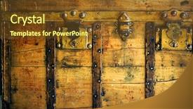  Presentation with treasure chest - Amazing presentation having pirate treasure - old wooden chest trunk backdrop and a tawny brown colored foreground