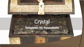  Presentation with pirate treasure - Slides consisting of pirate treasure - open arabic trunk filled background and a tawny brown colored foreground