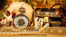  Presentation with pirate treasure map - Cool new presentation theme with pirate treasure - vintage grunge still life vintage backdrop and a gold colored foreground