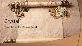  Presentation with treasure gold - Cool new slide deck with pirates booty an ancient scroll backdrop and a lemonade colored foreground