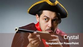  Presentation with bus transportation dark - Cool new PPT theme with pirates carribean party - man pirate against dark background backdrop and a tawny brown colored foreground