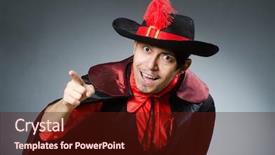  Presentation with pirate anchor - Cool new PPT layouts with pirates carribean party - man pirate against dark background backdrop and a wine colored foreground