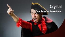  Presentation with dark and sad - Presentation consisting of pirates carribean party - man pirate against dark background background and a dark gray colored foreground