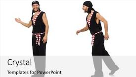  Presentation with pirate - Beautiful presentation theme featuring pirates carribean party - man pirate isolated backdrop and a  colored foreground