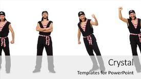  Presentation with pirate - Colorful slide set enhanced with pirates carribean party - man pirate isolated backdrop and a  colored foreground