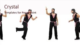  Presentation with pirate - Theme enhanced with pirates carribean party - man pirate isolated background and a lemonade colored foreground