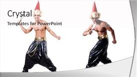  Presentation with pirate - Audience pleasing theme consisting of pirates carribean party - pirate with dagger isolated backdrop and a sky blue colored foreground