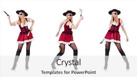  Presentation with pirate - Presentation theme having pirates carribean party - woman pirate isolated background and a  colored foreground