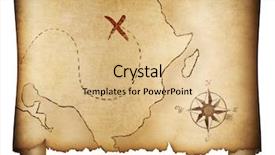  Presentation with treasure - Audience pleasing presentation design consisting of pirates' old treasure map roll backdrop and a lemonade colored foreground