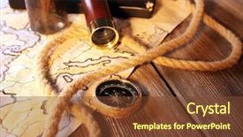  Presentation with marine life - Beautiful theme featuring pirates ship - marine still life spyglass backdrop and a tawny brown colored foreground