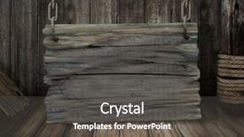  Presentation with chains - Theme with pirates ship - old wooden sign board background and a dark gray colored foreground