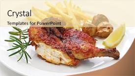 Presentation with chicken - Beautiful PPT layouts featuring  backdrop and a  colored foreground