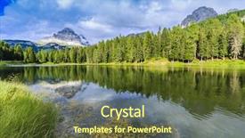  Presentation with italy - Slide set enhanced with pirple lake - tre cime di laverado drei background and a tawny brown colored foreground